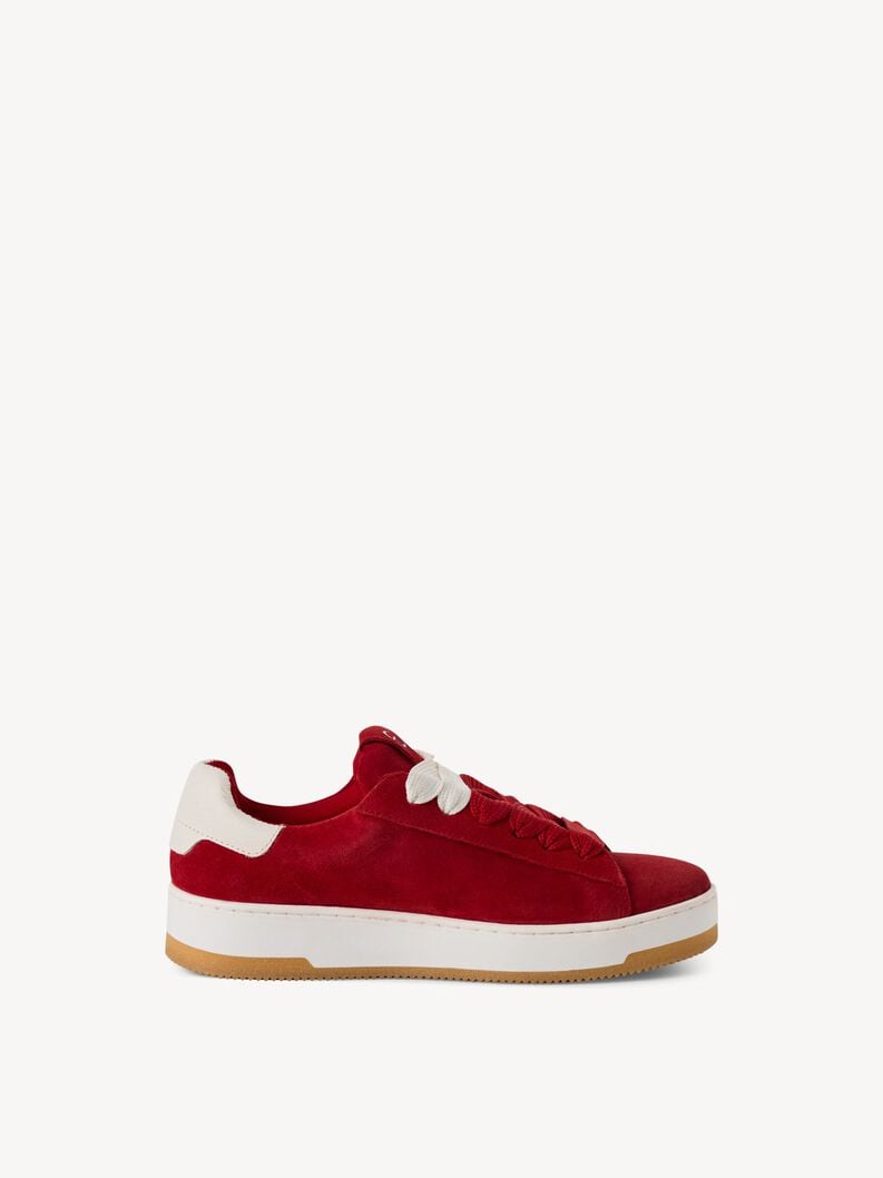 cuir sneaker - rouge 1-23716-43-500 acheter des baskets tamaris en ligne