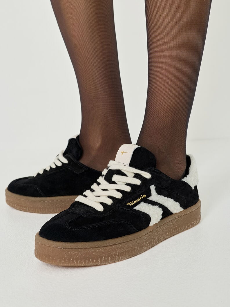 cuir sneaker - noir 1-23723-44-083 acheter des baskets tamaris en ligne