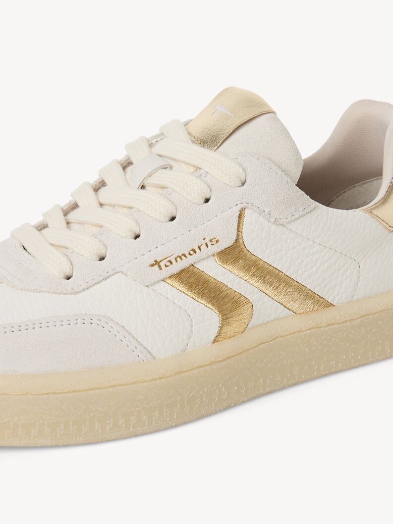 cuir sneaker - blanc 1-23723-44-132 acheter des baskets tamaris en ligne