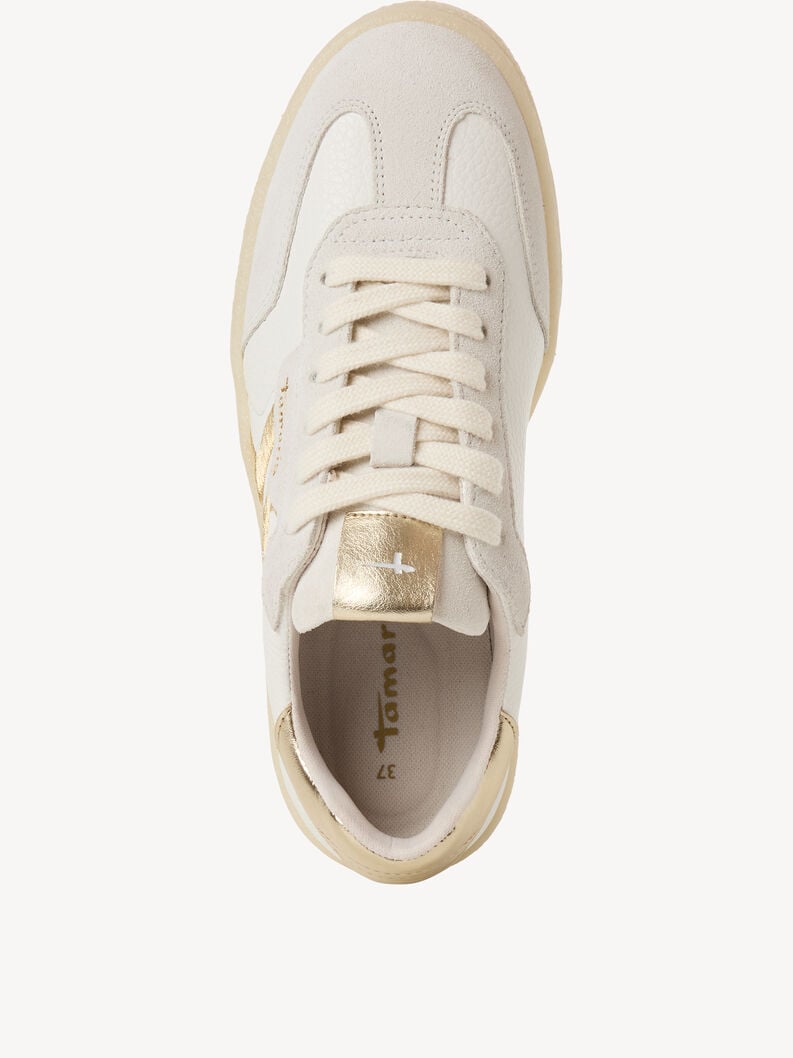 cuir sneaker - blanc 1-23723-44-132 acheter des baskets tamaris en ligne