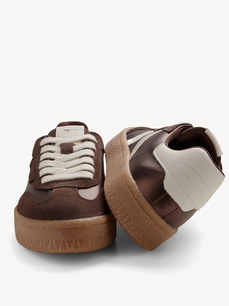 cuir sneaker - brun 1-23723-44-323 acheter des baskets tamaris en ligne