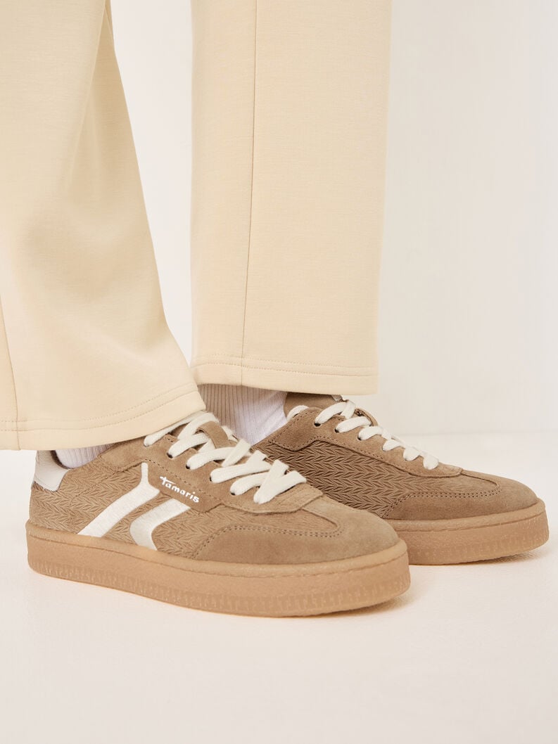 cuir sneaker beige 1-23723-44-341 acheter des baskets tamaris en ligne