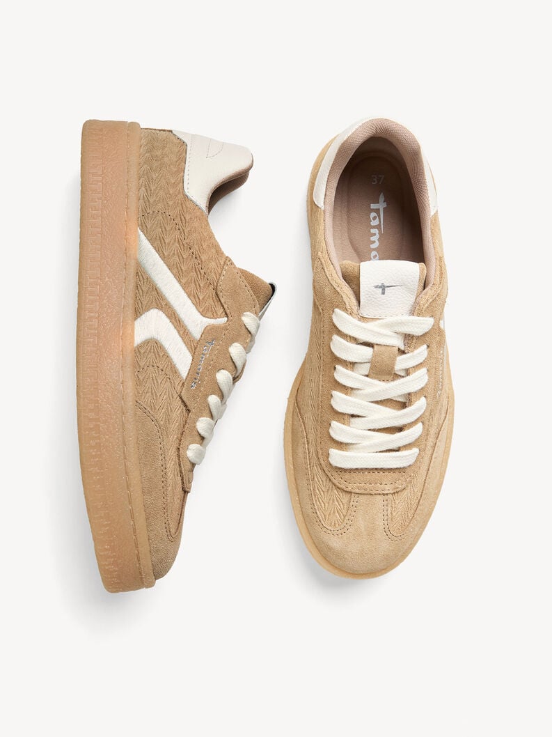 cuir sneaker beige 1-23723-44-341 acheter des baskets tamaris en ligne