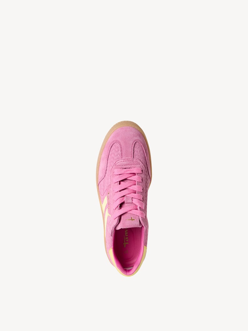 cuir baskets - rose 1-23723-44-514 acheter des baskets tamaris en ligne