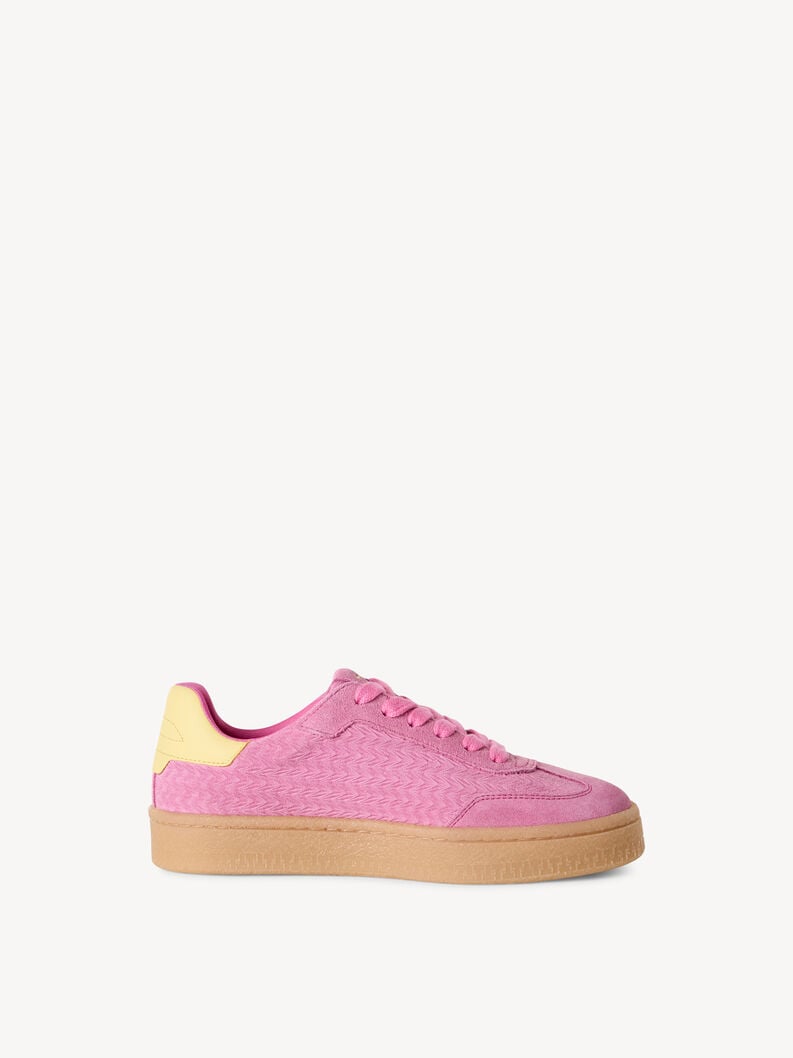 cuir baskets - rose 1-23723-44-514 acheter des baskets tamaris en ligne