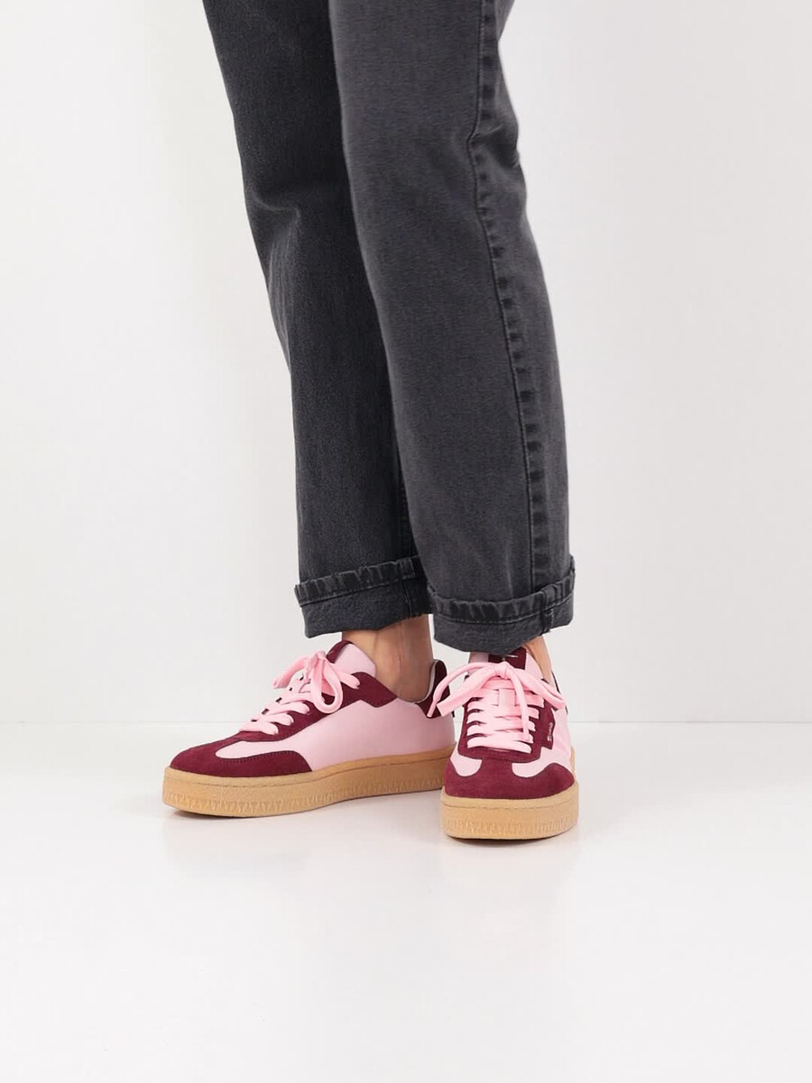 cuir baskets - rose 1-23723-44-596 acheter des baskets tamaris en ligne