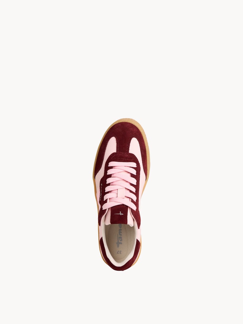 cuir baskets - rose 1-23723-44-596 acheter des baskets tamaris en ligne