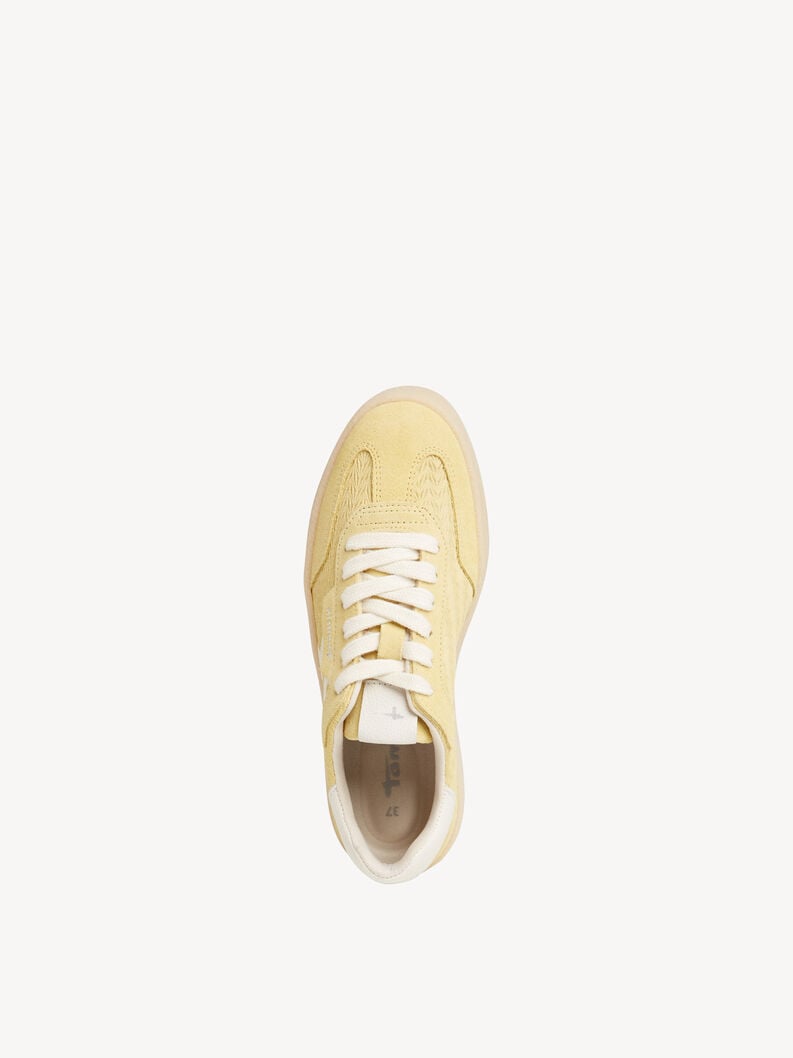 cuir baskets - jaune 1-23723-44-651 acheter des baskets tamaris en ligne