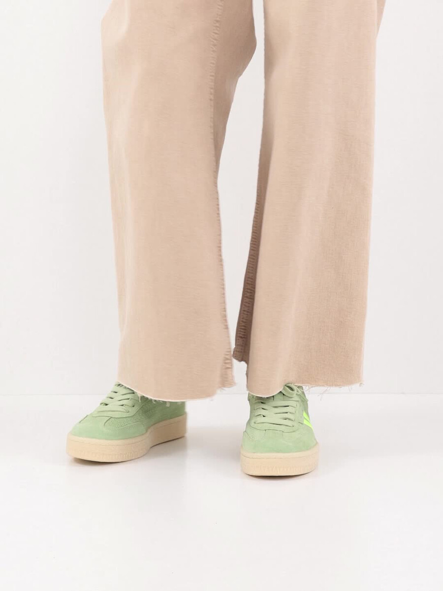 cuir sneaker - vert 1-23723-44-791 acheter des baskets tamaris en ligne