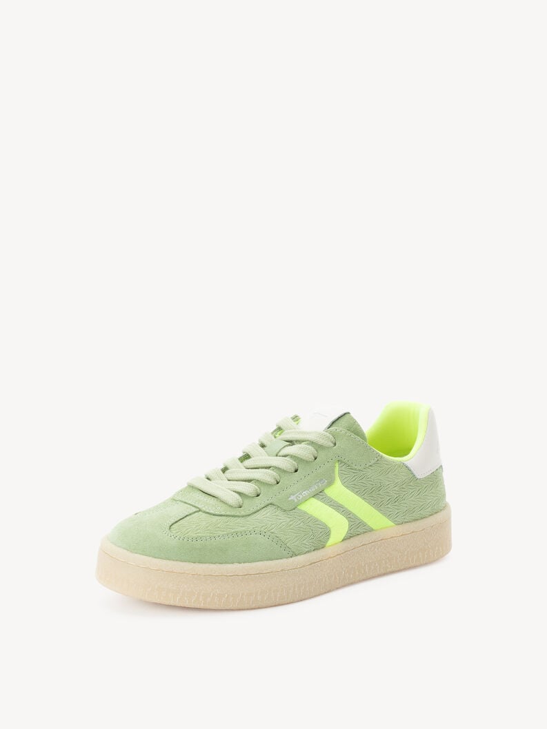 cuir sneaker - vert 1-23723-44-791 acheter des baskets tamaris en ligne