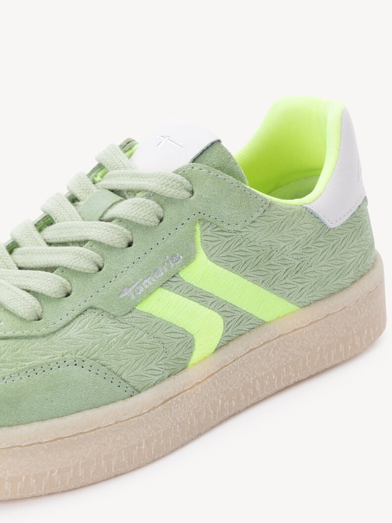 cuir sneaker - vert 1-23723-44-791 acheter des baskets tamaris en ligne