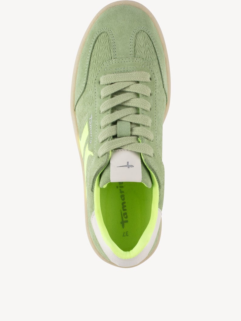 cuir sneaker - vert 1-23723-44-791 acheter des baskets tamaris en ligne