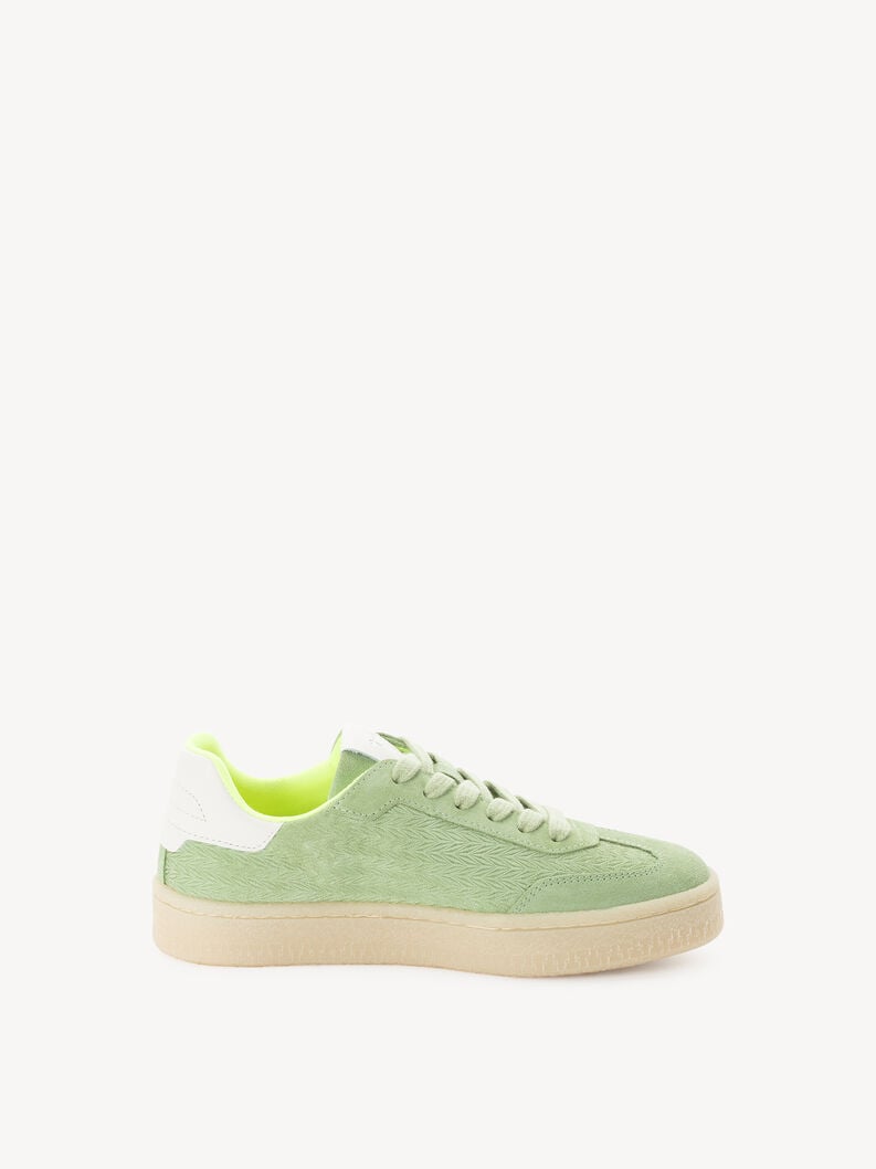cuir sneaker - vert 1-23723-44-791 acheter des baskets tamaris en ligne