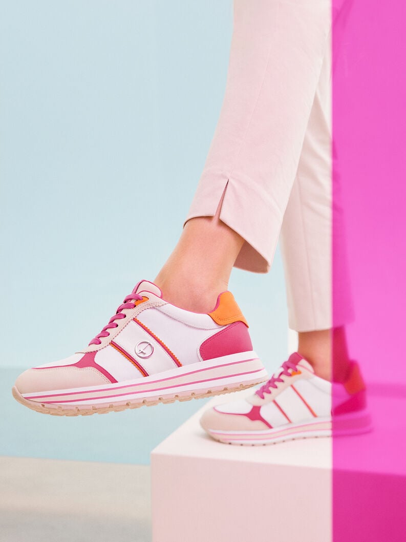 baskets - rose 1-23727-42-595 acheter des baskets tamaris en ligne