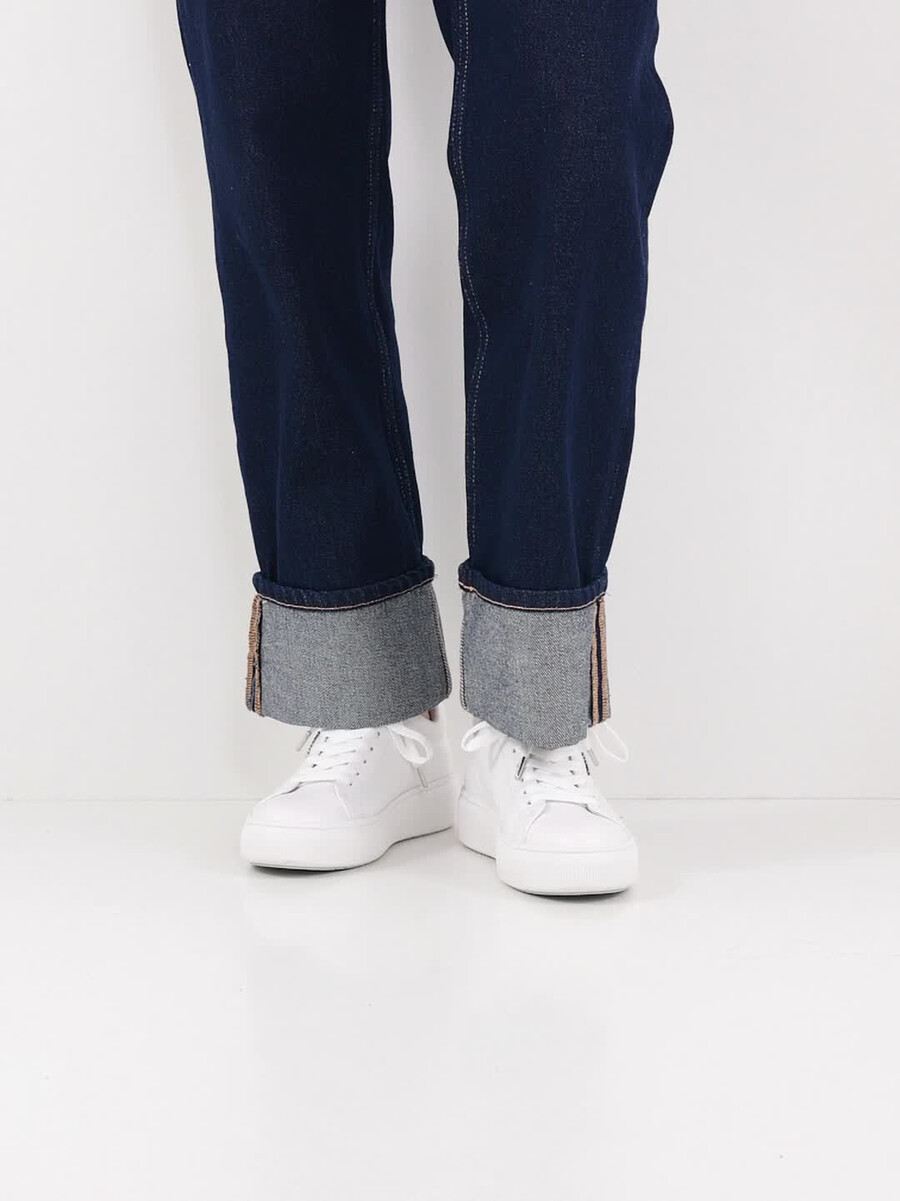 cuir sneaker - blanc 1-23736-42-117 acheter des baskets tamaris en ligne