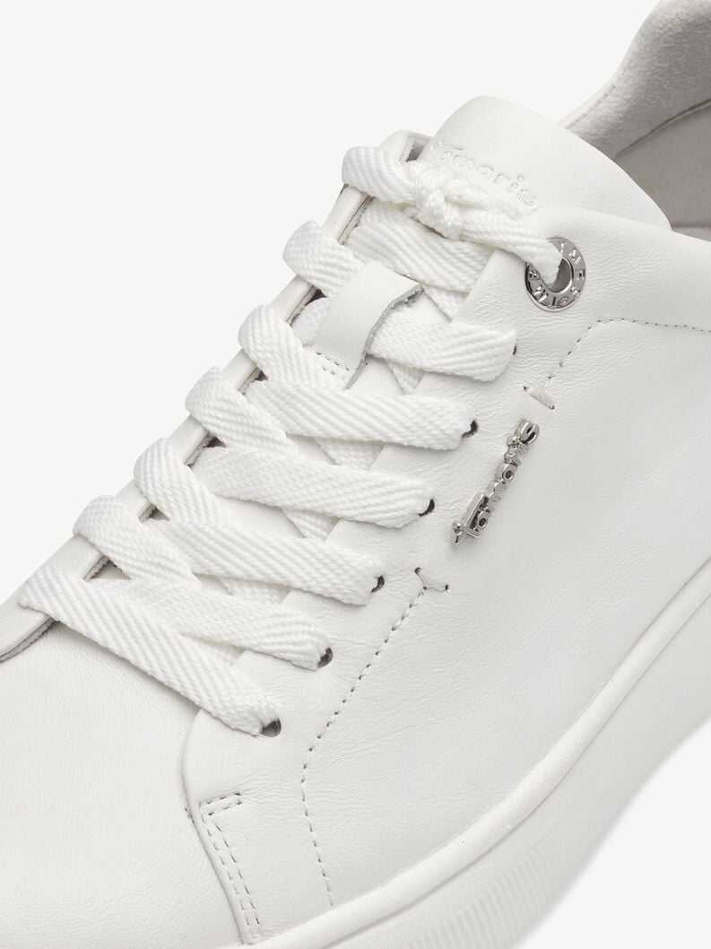 cuir sneaker - blanc 1-23736-42-117 acheter des baskets tamaris en ligne