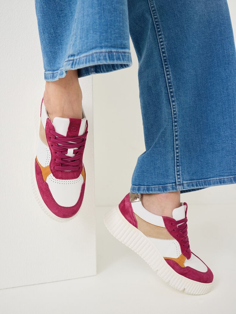 baskets - rose 1-23771-42-595 acheter des baskets tamaris en ligne