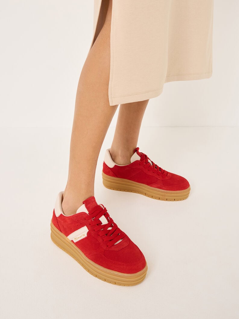 sneaker - rouge 1-23773-43-590 acheter des baskets tamaris en ligne