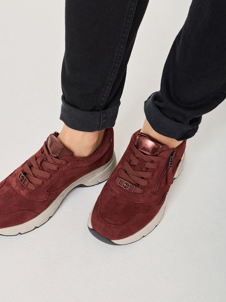 sneaker - rouge 8-83704-45-549 acheter tamaris large sneakers en ligne