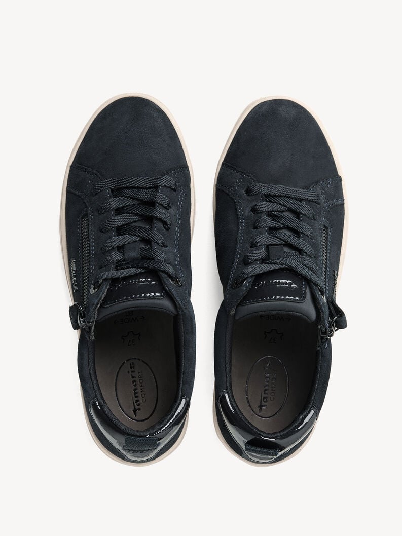 sneaker - bleu 8-83707-42-806 acheter tamaris large sneakers en ligne