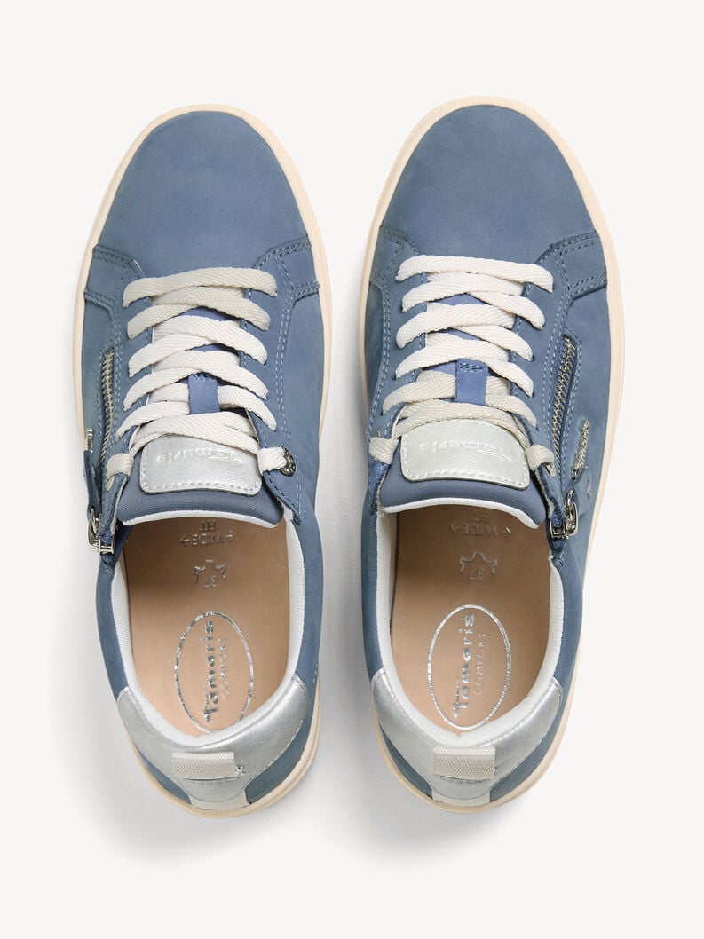 sneaker - bleu 8-83707-42-811 acheter tamaris large sneakers en ligne