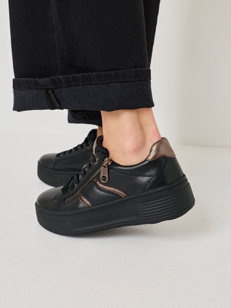 sneaker - noir 8-83716-44-022 acheter tamaris large sneakers en ligne