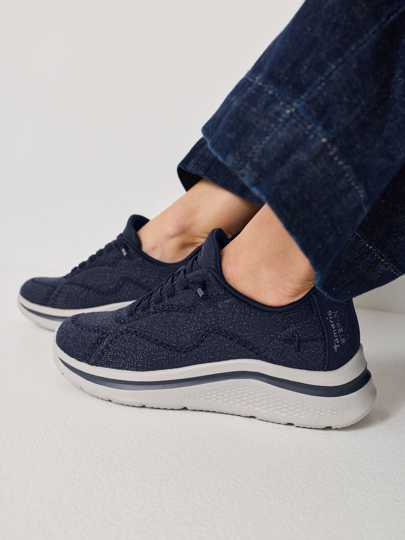 sneaker - bleu 8-83725-45-805 acheter tamaris large sneakers en ligne