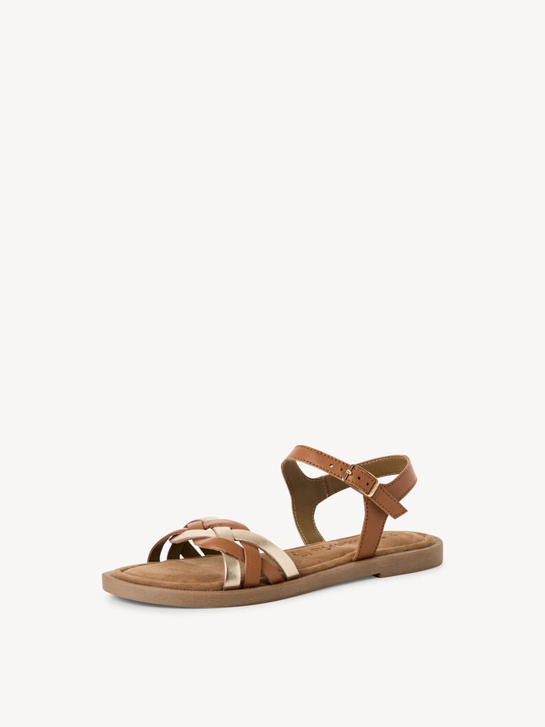 sandale en cuir - marron 1-28115-44-313 acheter tamaris sandales en ligne