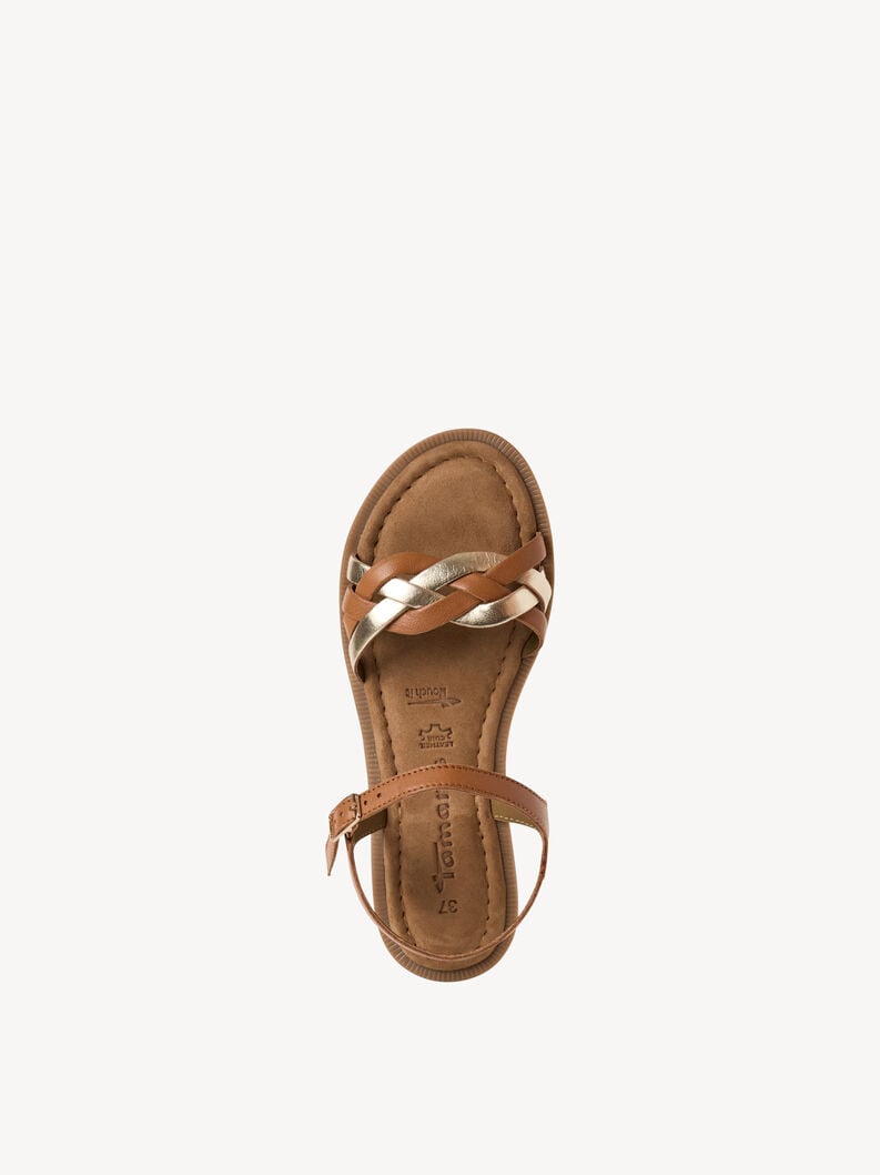 sandale en cuir - marron 1-28115-44-313 acheter tamaris sandales en ligne