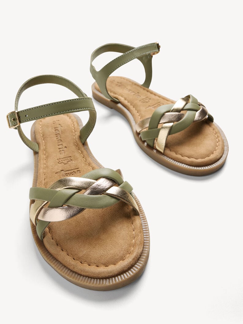 sandale en cuir - vert 1-28115-44-770 acheter tamaris sandales en ligne