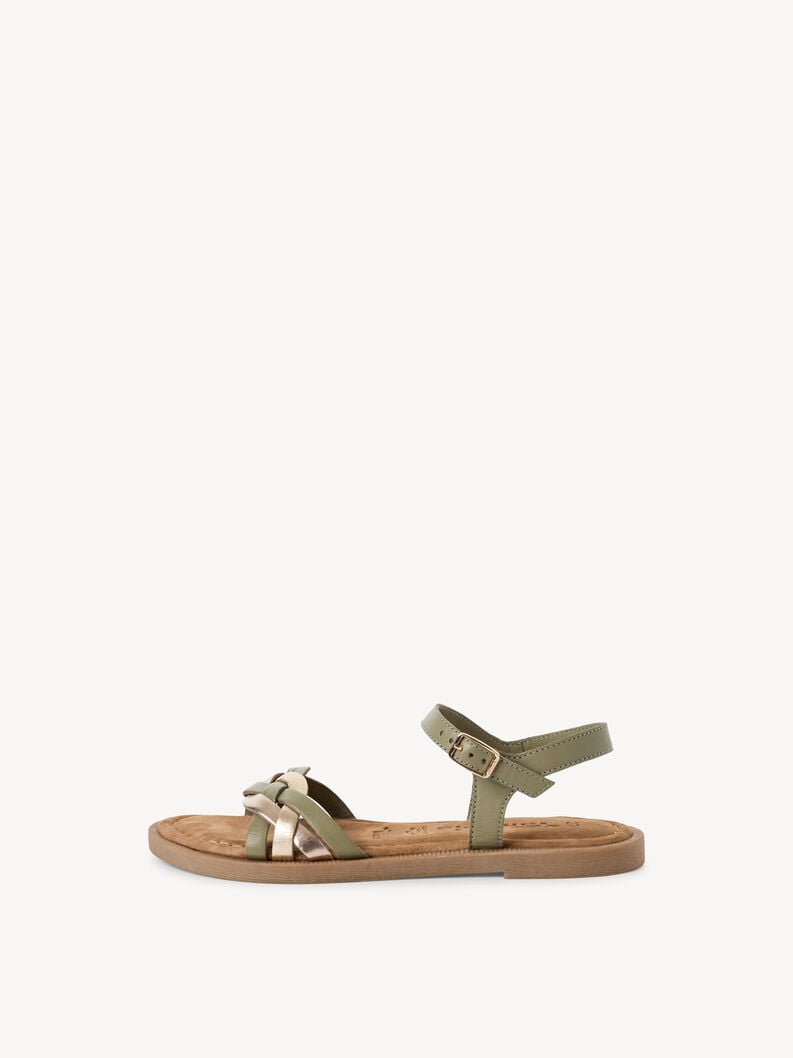 sandale en cuir - vert 1-28115-44-770 acheter tamaris sandales en ligne