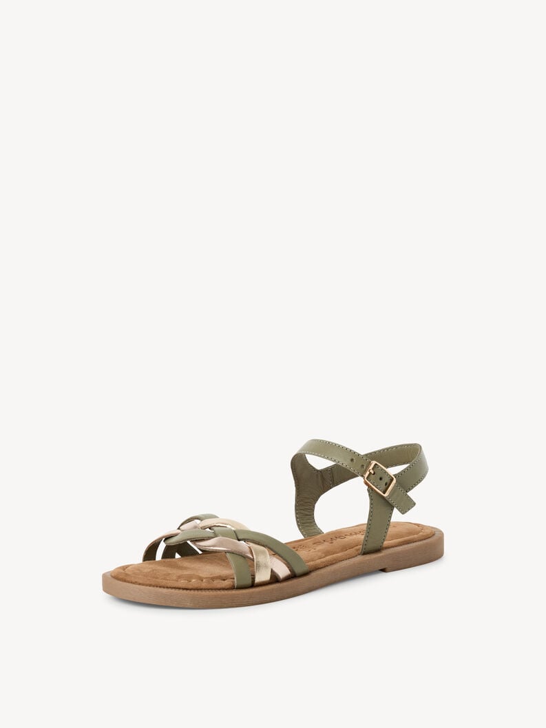 sandale en cuir - vert 1-28115-44-770 acheter tamaris sandales en ligne