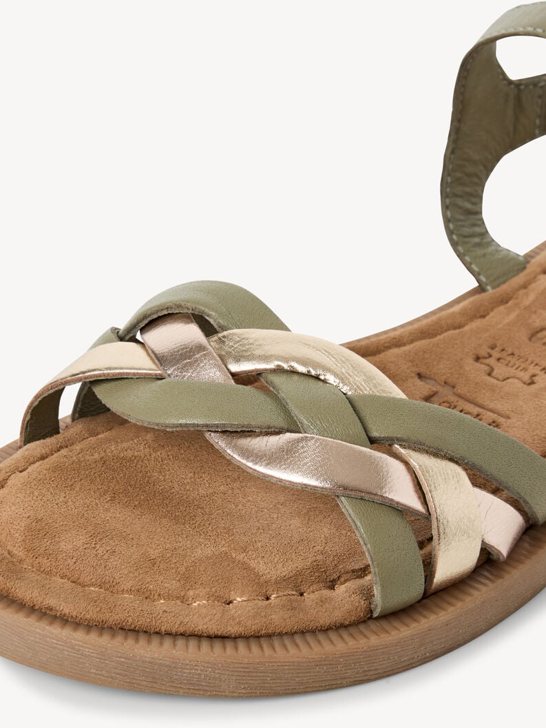 sandale en cuir - vert 1-28115-44-770 acheter tamaris sandales en ligne