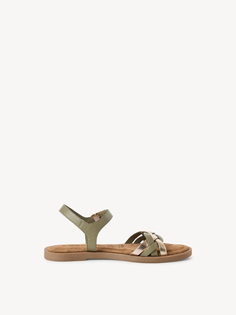 sandale en cuir - vert 1-28115-44-770 acheter tamaris sandales en ligne