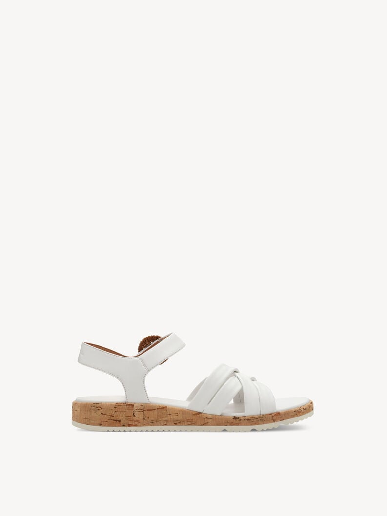 sandale en cuir blanc 1-28129-44-117 acheter tamaris sandales en ligne