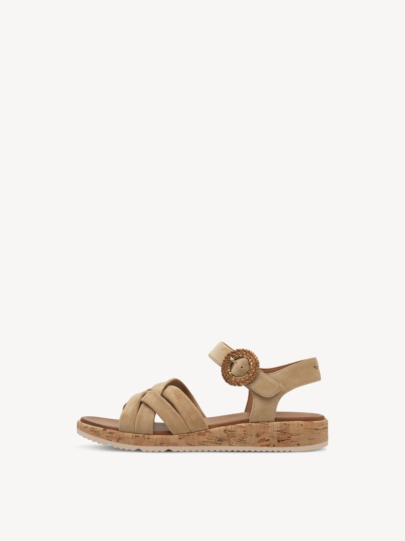 sandale en cuir - marron 1-28129-44-435 acheter tamaris sandales en ligne
