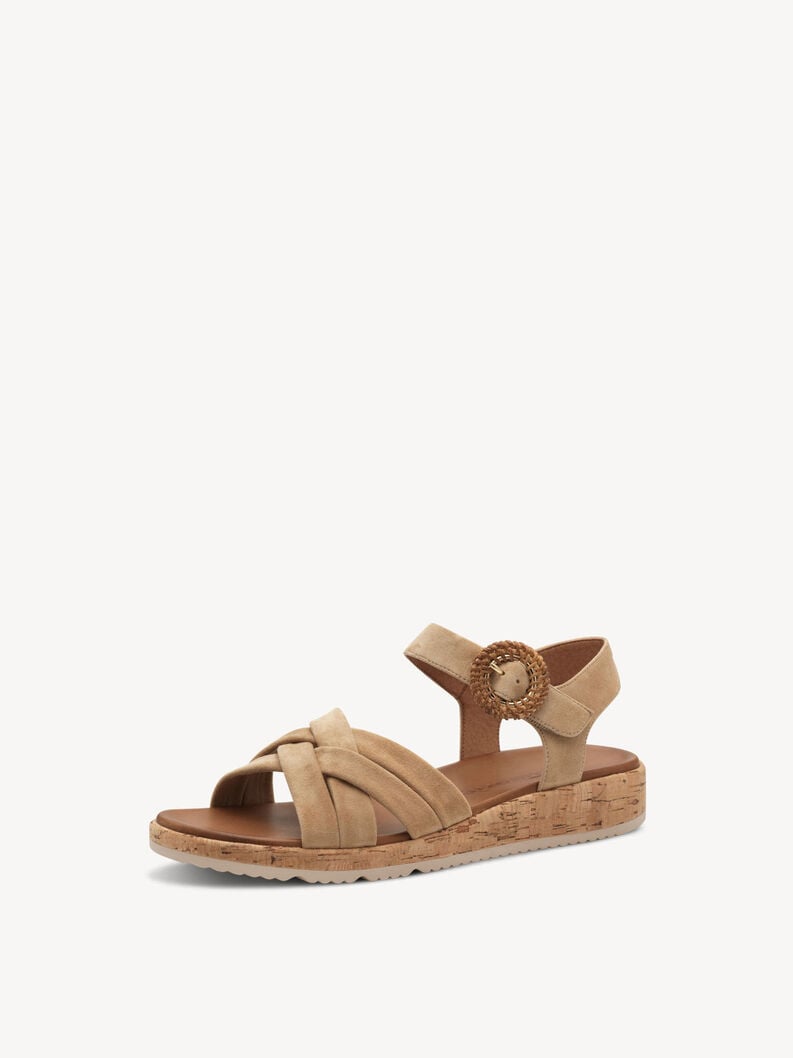 sandale en cuir - marron 1-28129-44-435 acheter tamaris sandales en ligne