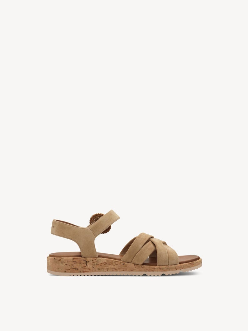 sandale en cuir - marron 1-28129-44-435 acheter tamaris sandales en ligne