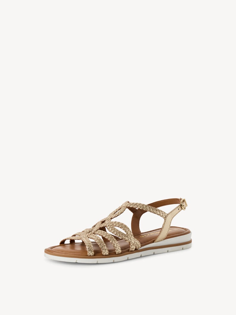 sandale en cuir - or 1-28134-44-940 acheter tamaris sandales en ligne
