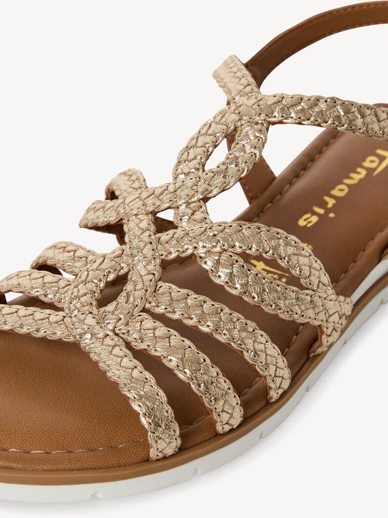 sandale en cuir - or 1-28134-44-940 acheter tamaris sandales en ligne