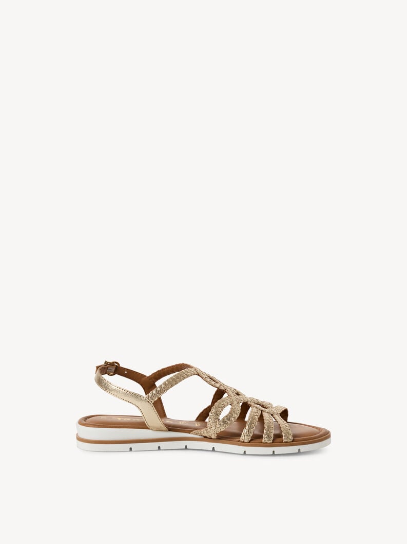 sandale en cuir - or 1-28134-44-940 acheter tamaris sandales en ligne