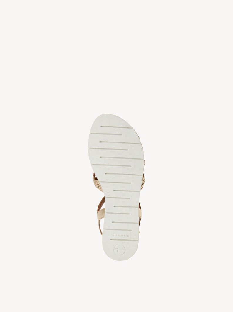 sandale en cuir - or 1-28134-44-940 acheter tamaris sandales en ligne