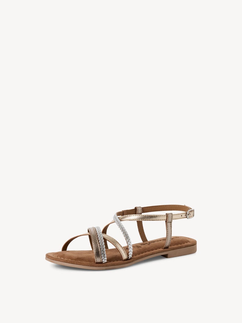 sandale en cuir - beige 1-28139-44-116 acheter tamaris sandales en ligne