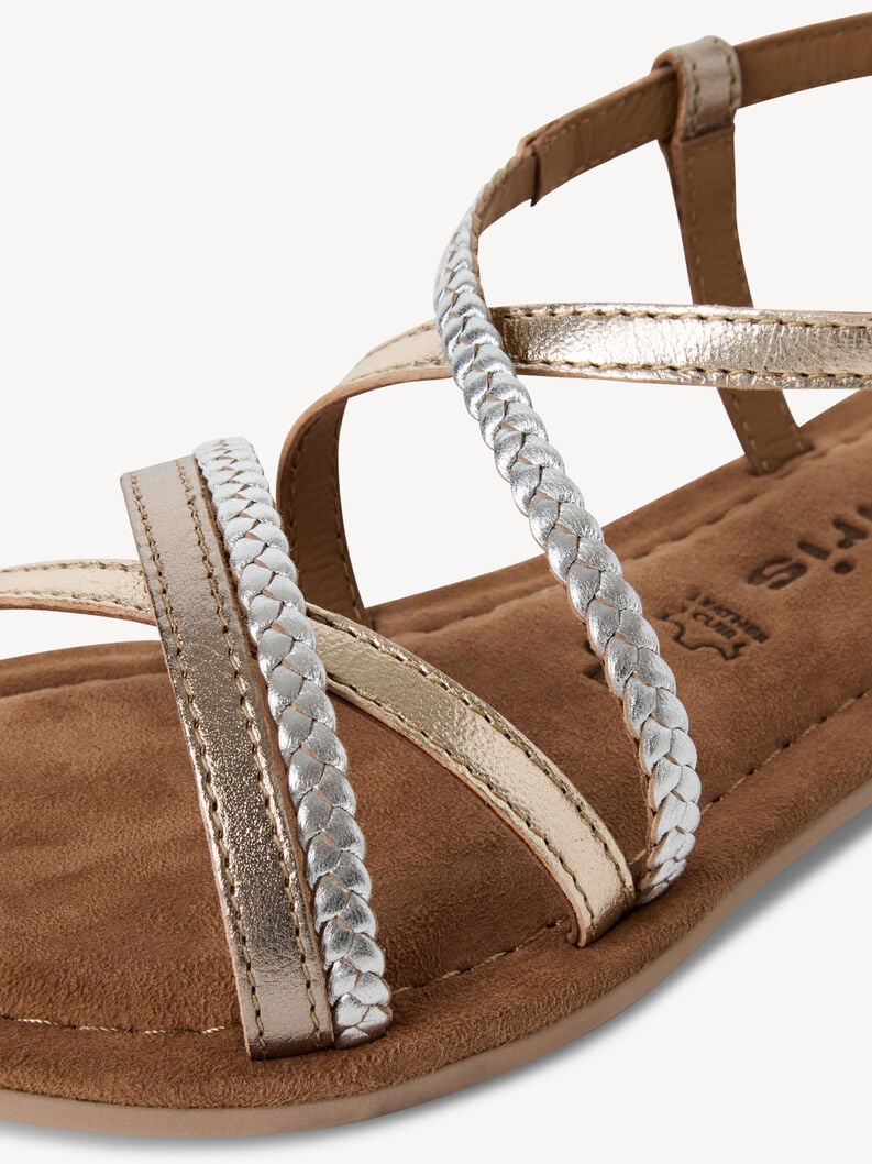 sandale en cuir - beige 1-28139-44-116 acheter tamaris sandales en ligne