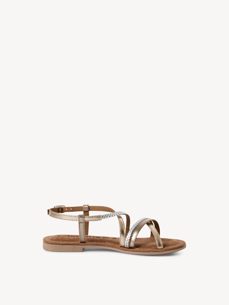 sandale en cuir - beige 1-28139-44-116 acheter tamaris sandales en ligne