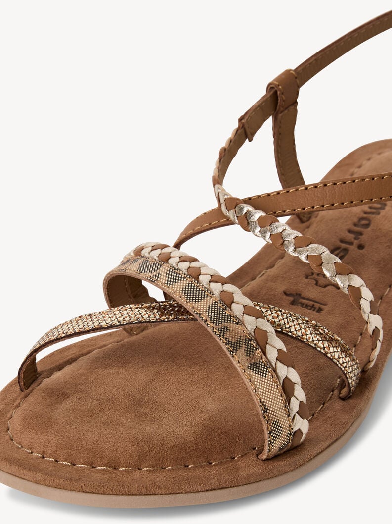 sandale en cuir - marron 1-28139-44-392 acheter tamaris sandales en ligne