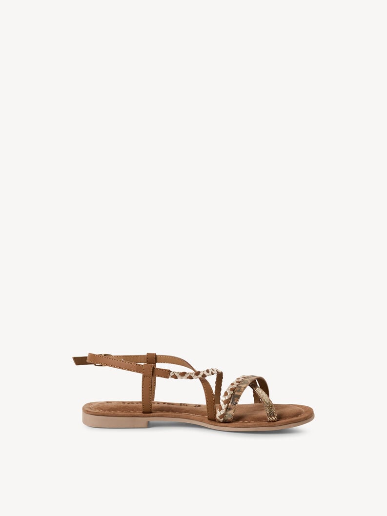 sandale en cuir - marron 1-28139-44-392 acheter tamaris sandales en ligne