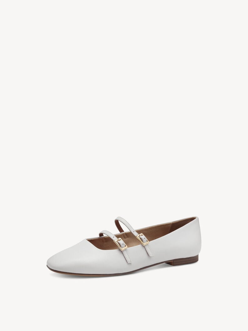 cuir ballerine blanche 1-22142-44-100 acheter tamaris ballerines en ligne