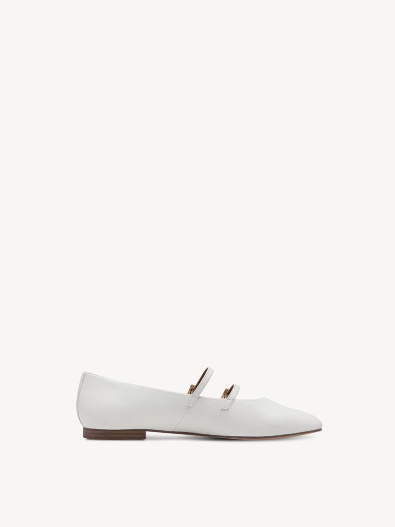 cuir ballerine blanche 1-22142-44-100 acheter tamaris ballerines en ligne