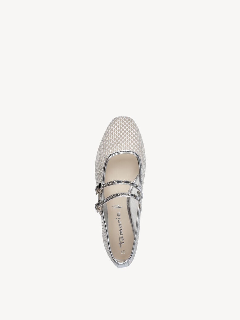 ballerine - argent 1-22143-44-941 acheter tamaris ballerines en ligne